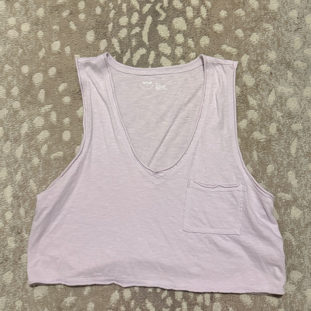 Aerie Light Purple Tank Top